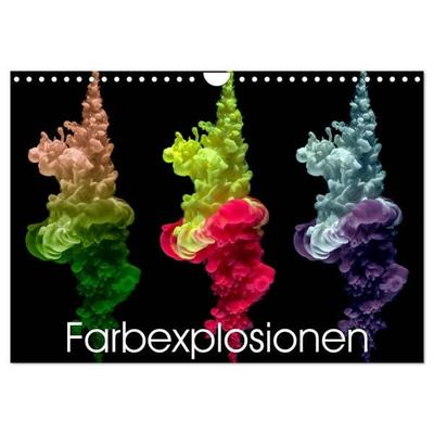 Farbexplosionen (Wandkalender 2027 DIN A4 quer), CALVENDO Monatskalender