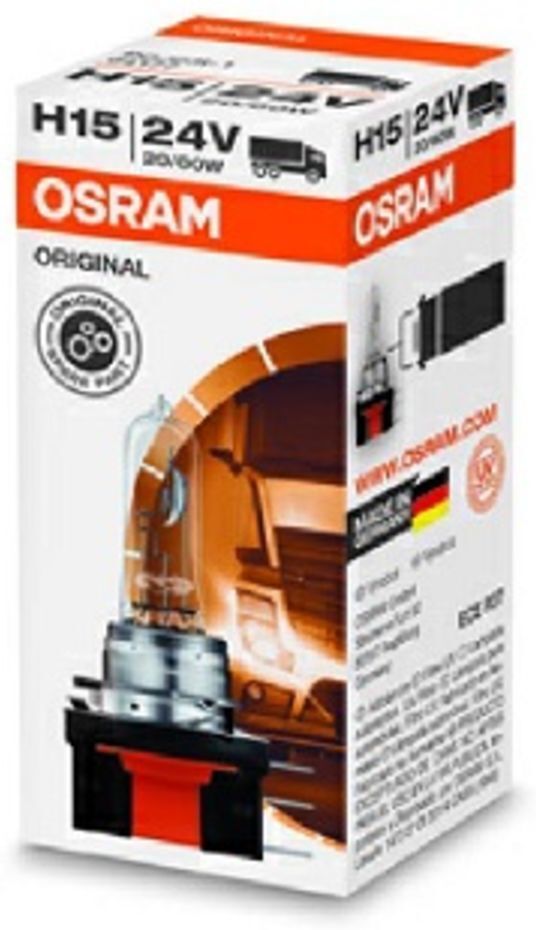 Ams-Osram Glühlampe Halogen OSRAM H15 Standard 24V, 60/20W, 1 Stück
