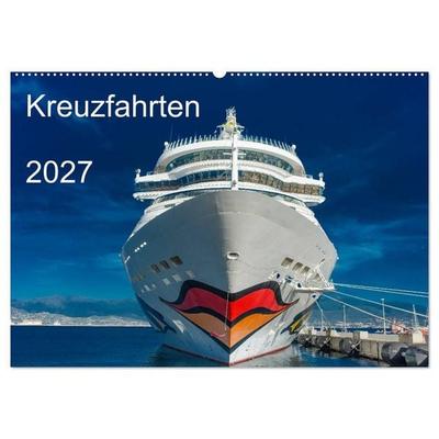Kreuzfahrten 2027 (Wandkalender 2027 DIN A2 quer), CALVENDO Monatskalender