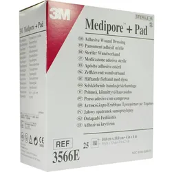 Medipore Plus Pad Steriler Wundverband 3566E 25 ST