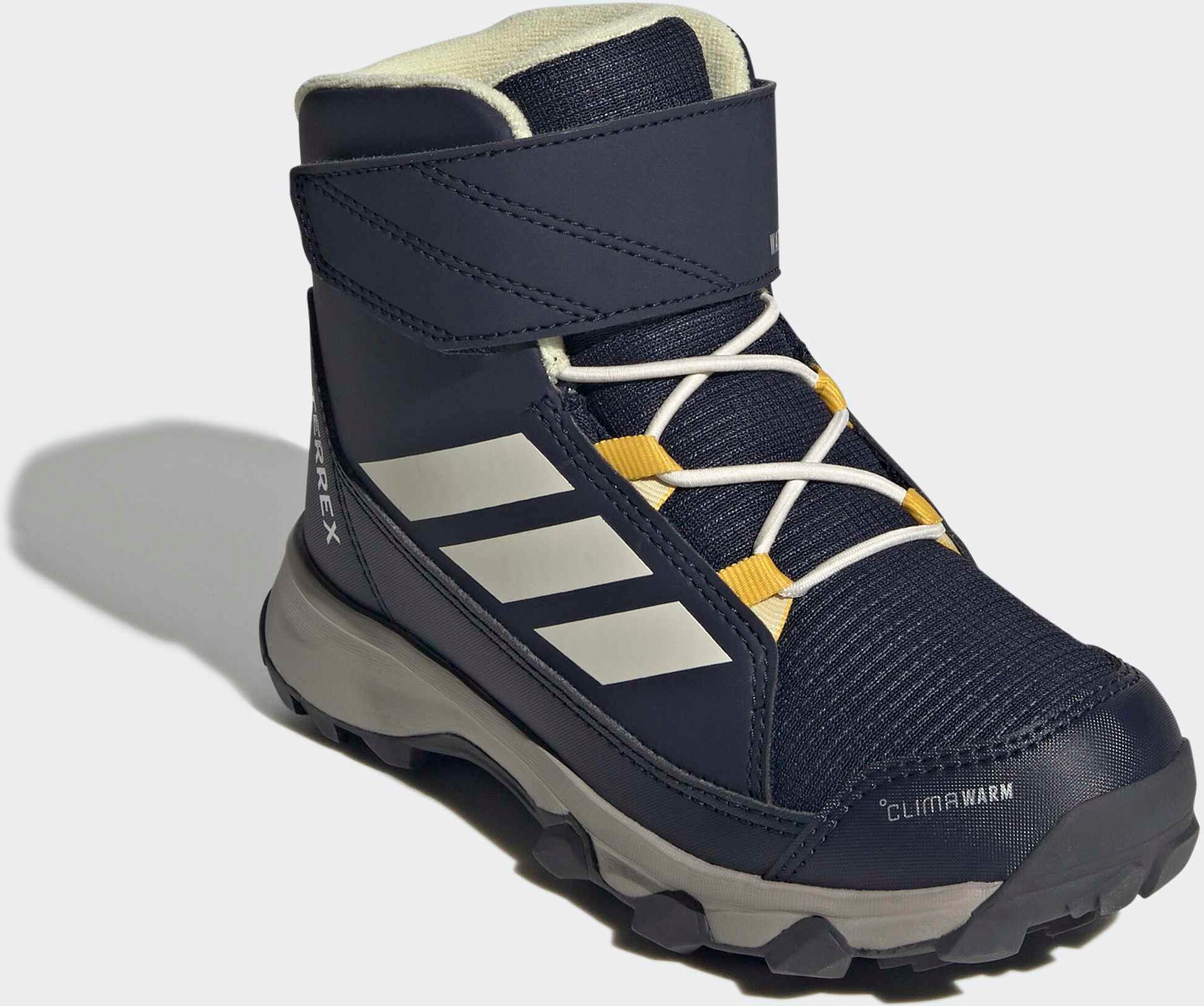 Winterboots ADIDAS TERREX "SNOW CF CLIMAWARM KINDER", Mädchen, Gr. 39, blau (legend ink, wonder weiß, carbon), Synthetik, Textil, Schuhe Winterboots, Winterboots legend ink, wonder weiß, carbon 39