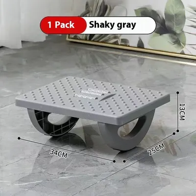 Foot Rest Under Desk, Ergonomic Foot Stool With Massage Rollers, New Portability Footrest For Office Work b grey