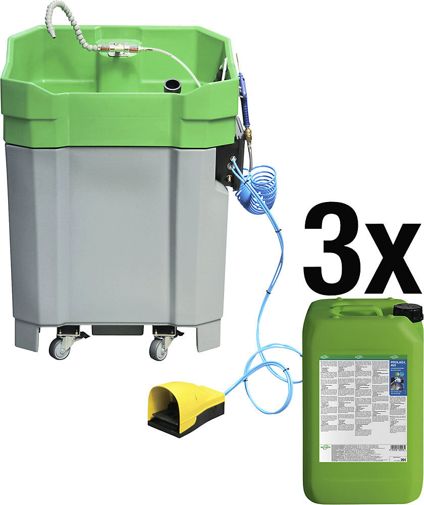 Bio-Circle Teilereiniger PROLAQ Compact Set, mit 3 x 20 l PROLAQ L 400, für Lackierwerkzeuge