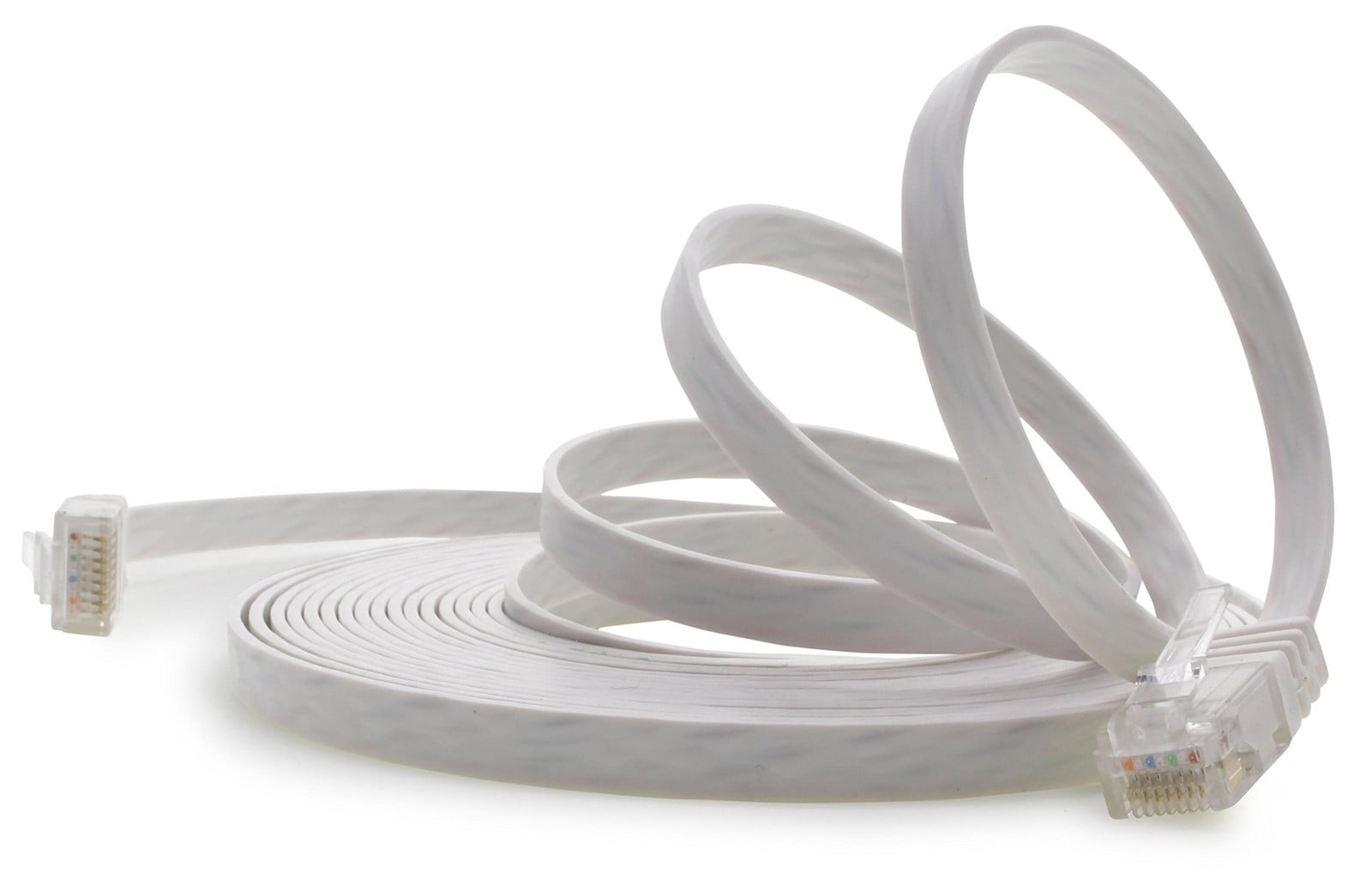 1aTTack.de Cat.6 platte netwerkkabel - Wit - 25 m