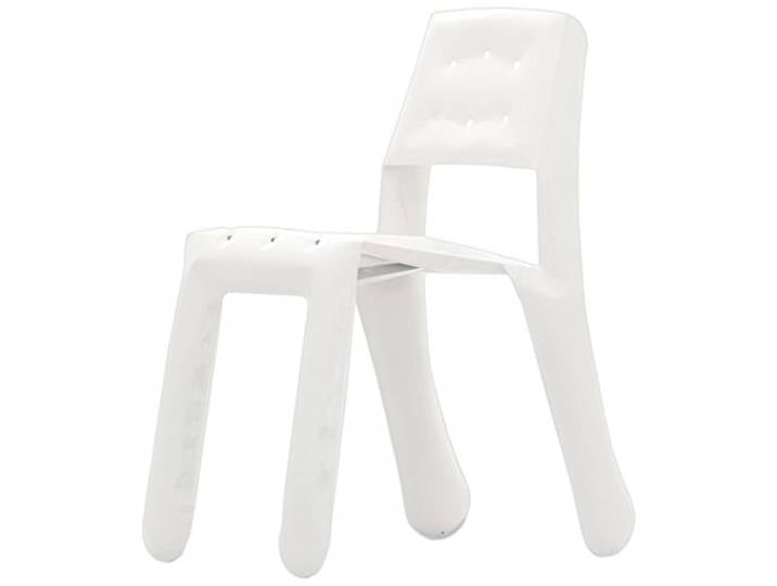 Zieta KC05/ALU/9003 Stuhl Chippensteel 0,5 Aluminium, weiß