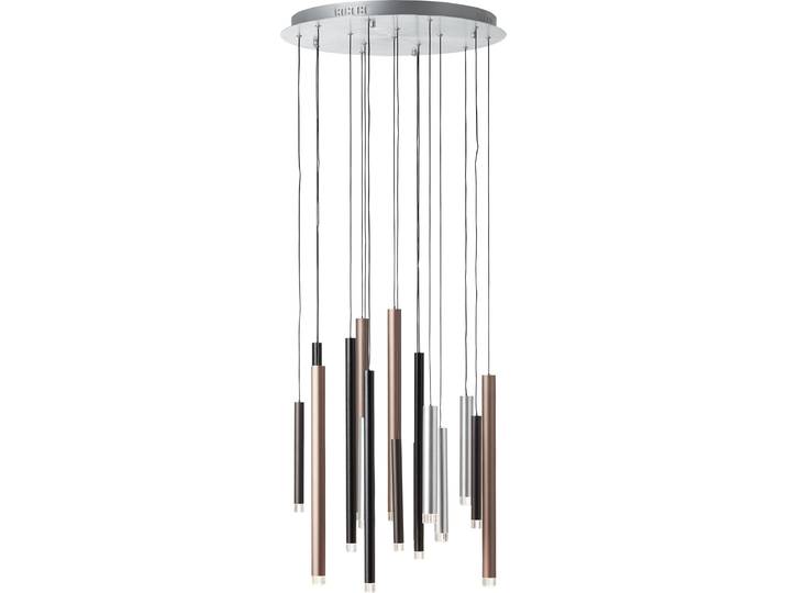 BRILLIANT Pendelleuchte, 16-flammig Cembalo braun IP20 70 Watt dimmbar LED integriert