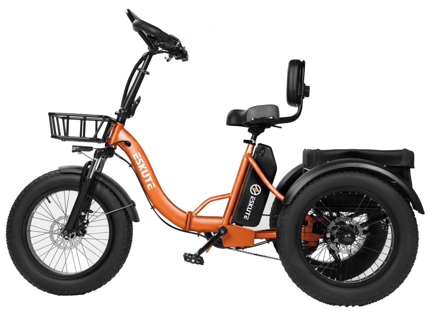 Elektrofahrrad E-Bike 250W 48V 20.8Ah Akku faltbar 20 Zoll 7-Gang Scheibenbremse Orange