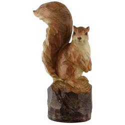 Deko-Figur Eichhörnchen 32 cm Polyresin Braun