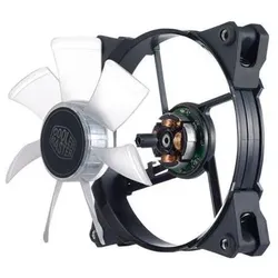 Cooler Master Jetflo 120 White LED PWM (120 mm), PC Lüfter, Weiss, Schwarz