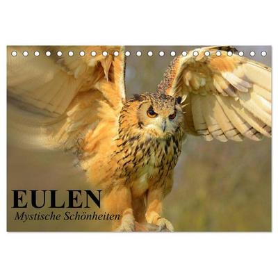 Eulen. Mystische Schönheiten (Tischkalender 2026 DIN A5 quer), CALVENDO Monatskalender
