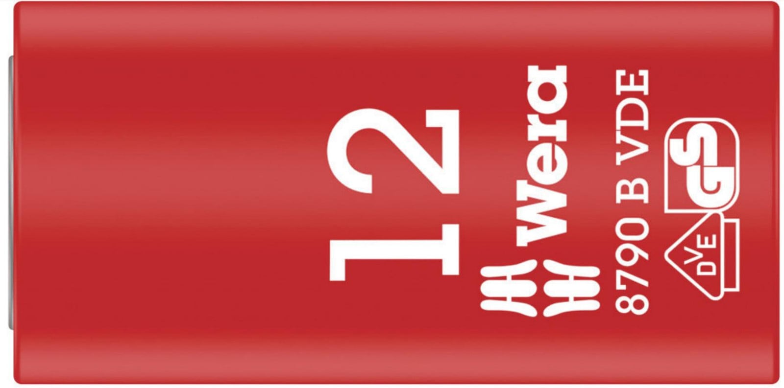 Wera Zyklop doppeninzetstuk 12 mm 3/8 inch rood/geel geïsoleerd tot 1.000 Volt