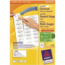 Avery, Etiketten, Universal-Etiketten