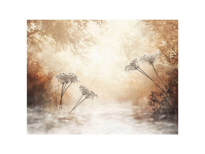 FOTOTAPETE Wald Boho Beige Nature 250x175
