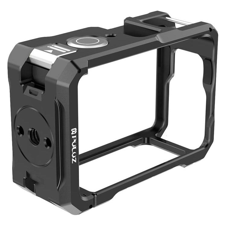 Puluz metal protective case with cold shoe mount for DJI Osmo Action 6 (PU1074B)