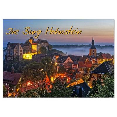 Die Burg Hohnstein im Licht der vier Jahreszeiten (Tischkalender 2026 DIN A5 quer), CALVENDO Monatskalender