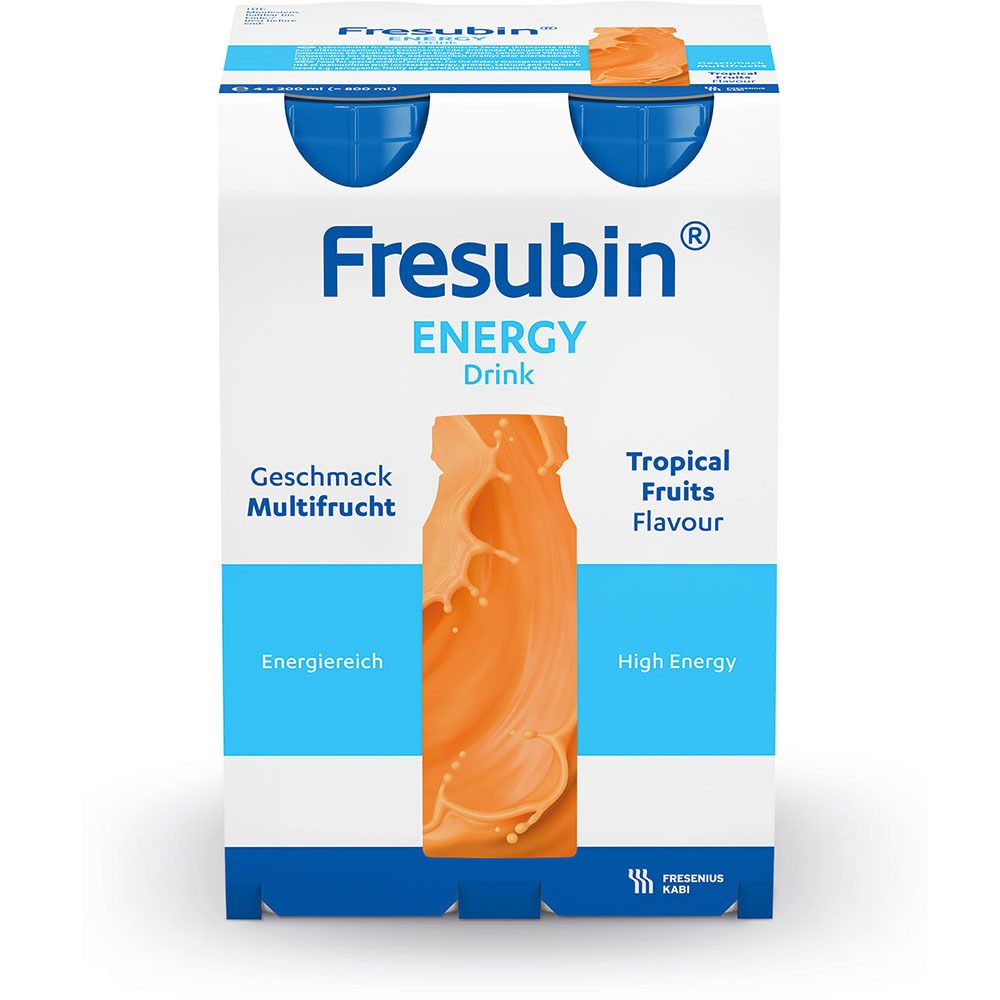 Fresubin Energy Drink Multifrucht Trinkflasche 4x200 ml Lösung