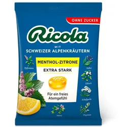 Ricola Menthol-Zitrone extra stark zuckerfrei 75 g