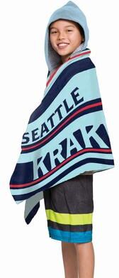 The Northwest NHL Kraken Juvy Hooded Towel - 21x51