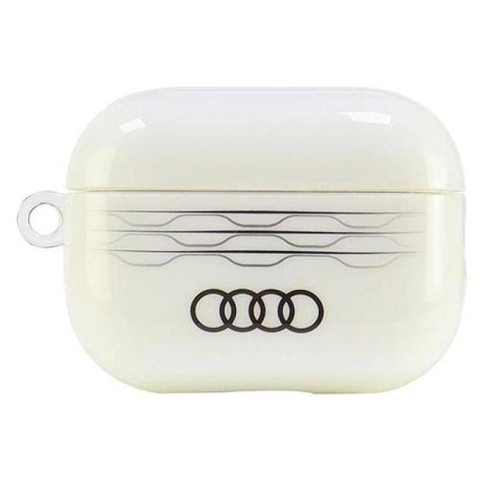 Audi IML Geometric Pattern AirPods Pro 2 cover biały/white AU-IMLAPP2-A6/D3-WE (Kopfhörer Hülle) (AUDI000172-0)