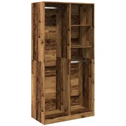 vidaXL Kleiderschrank Altholz-Optik 100x50x200 cm Holzwerkstoff