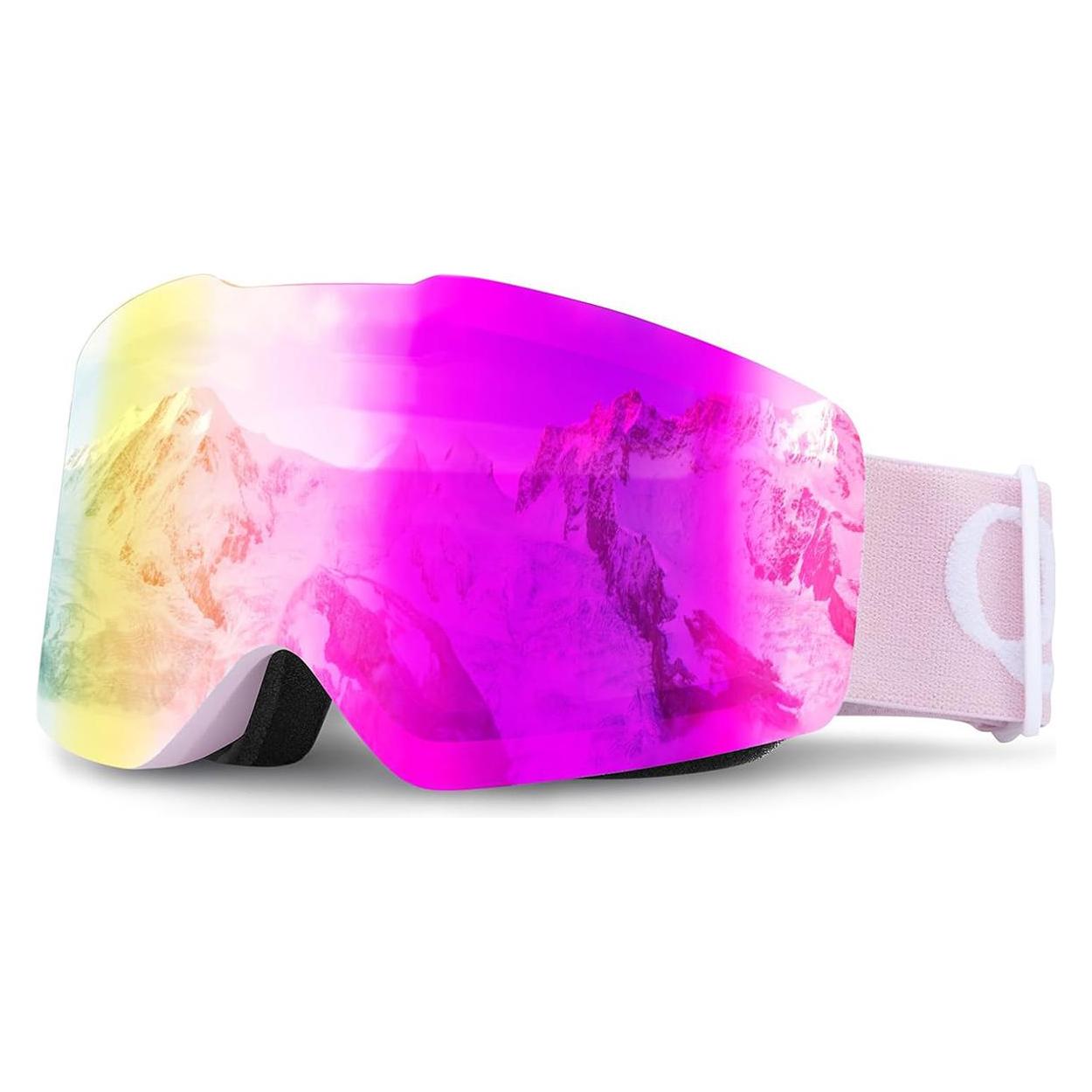 Qunature The others Pink Frameless Ski Goggles - Pink (9792179596927)