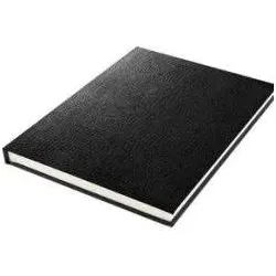 Kangaro, Heft + Block, Skizzenbuch, DIN A3, Schlangenleder-Optik, schwarz 70 Blatt, cremeweisses 120 g/qm Papier, Hardcover (A3, Blanko, Harter Einband)