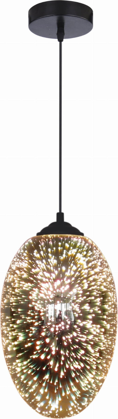 Candellux GALACTIC 31-56122 zwarte LED hanglamp