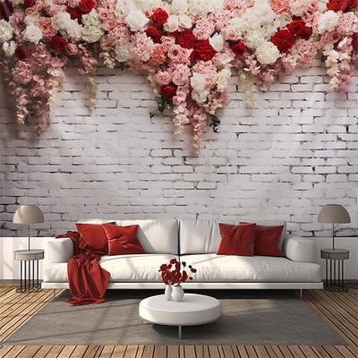Hochzeitsdekorationen Hintergrund Fotografie Wandbehängung große Wandteppich Kunst Wanddekoration Decke Vorhang Zuhause Schlafzimmer Wohnzimmer Deko Blumen Hintergrund