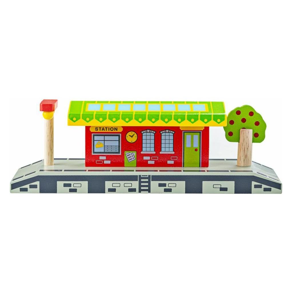 Bigjigs Hölzerne Schienen-Stadt-Bahnhof (BJT190)