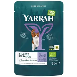 Cat Food Fillets in Gravy Nassfutter - Huhn & Pute Pouch 85g