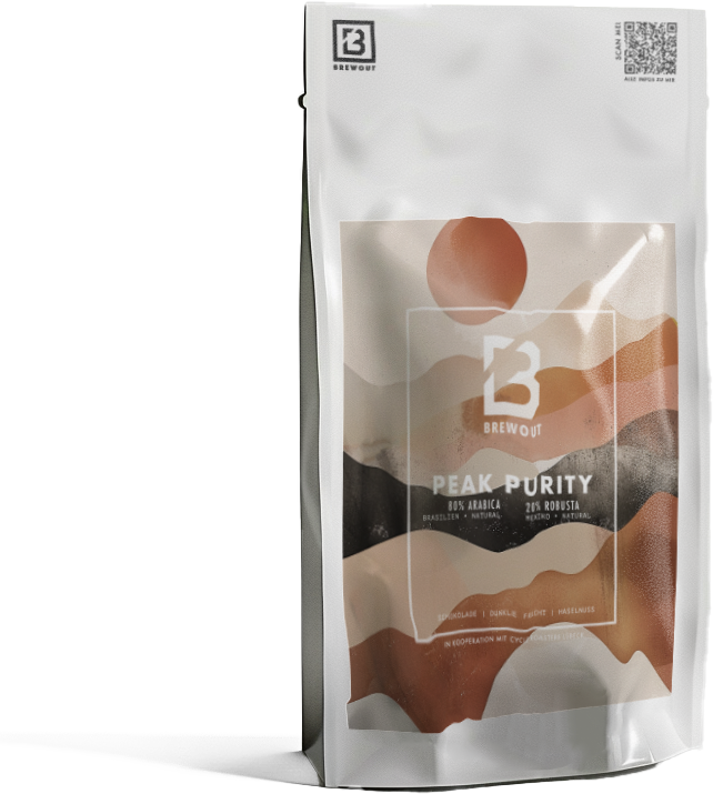 Brewout Peak Purity Specialty Espresso   80% Arabica - 20% Robusta 250gr