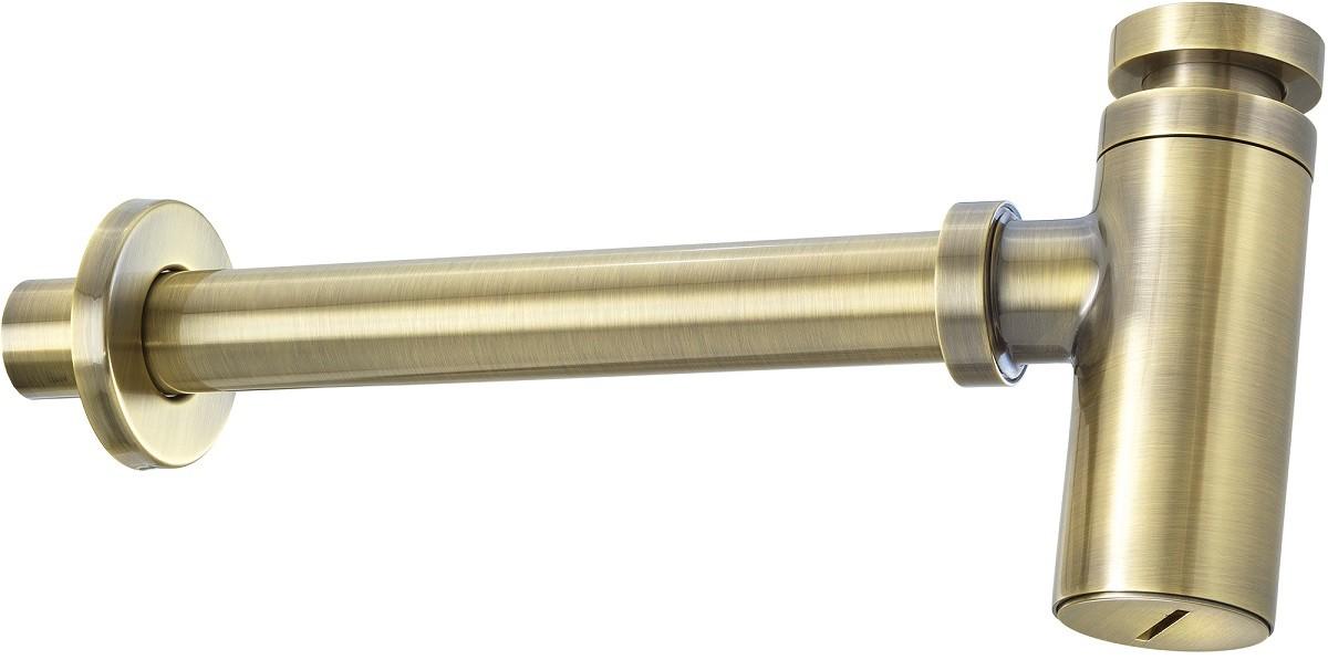 Neuesbad Serie 600 Design-Siphon, messing, für alle Waschtische NB1NHC_M31K1