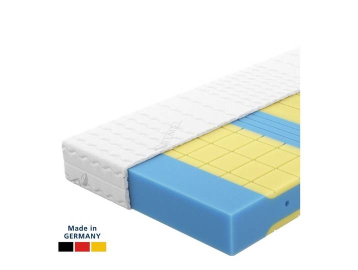 Kaltschaummatratze Premium 7-Zonen Matratze Kaltschaum, Anpassungsfähig & Druckentlastend, AM Qualitätsmatratzen, 19 cm hoch, 90x200 cm
