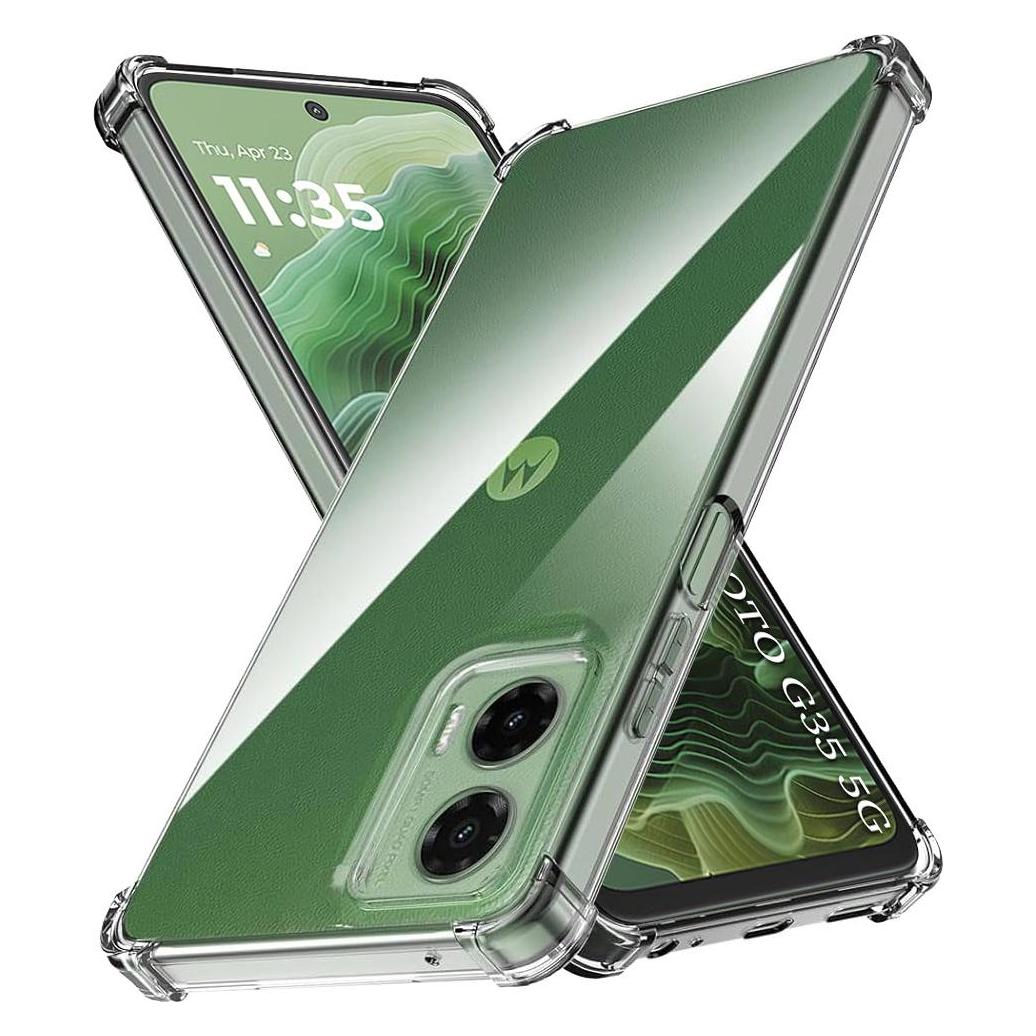 Techsuit - Shockproof Clear Silicone - Motorola Moto G35 - Clear (Motorola Moto G35) (56362135)