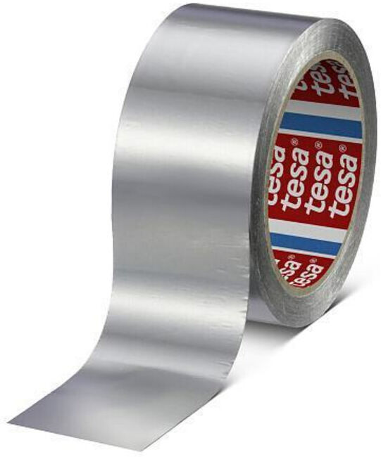 tesa Ruban aluminium 50 m x 25 mm, 30 µ, sans pellicule de protection (60630-00000-00)