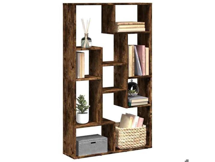 Bibliothèque chêne fumé 72x20x120 5 cm bois d'ingénierie 858160