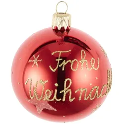 Weihnachtsbaumkugel   ¦ rot ¦ Glas,Aluminium Ø: 7.0