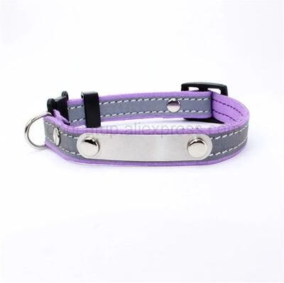 Uplift Essentials Reflective Personalized Kitten ID Collar purple