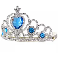 Silbernes Diadem mit blauen Steinen