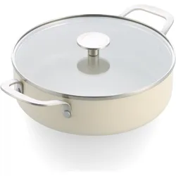 KitchenAid - Coloured Aluminum Covered Skillet with 2 Sidehandles - Almond Cream - 28 cm, Zubehör Küchengeräte, Braun
