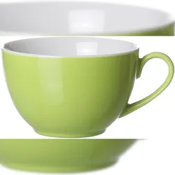 Ritzenhoff & Breker Flirt Doppio Obertasse Grün ca 10x6cm 200ml Porzellan