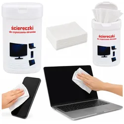 Reinigungstücher für Monitore, Telefone, Computer, 100 Stück.