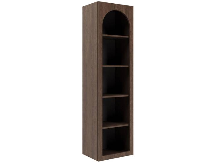Offenes Regal Arkadia mit fünf 50 cm breiten Regalböden in Eiche
