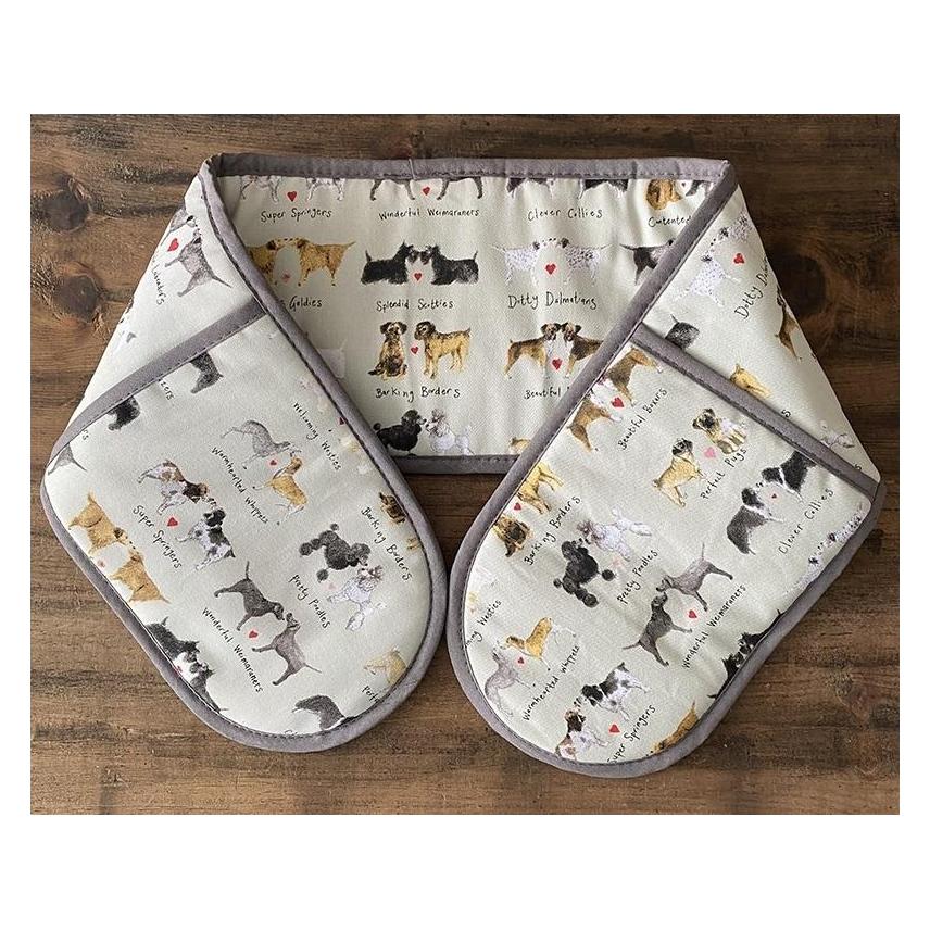 Teka GLV02 Ofenhandschuhe. Entzückende Hundepaare (100 % Baumwolle) (47992931)