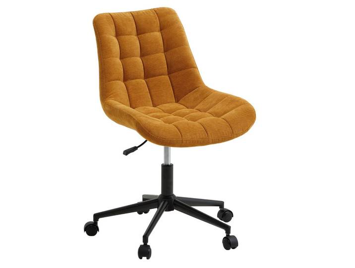 Idimex Drehstuhl Vasilo gelb, Gelb, Mode, 54x80x61 cm, Büromöbel, Bürostühle, Drehstühle