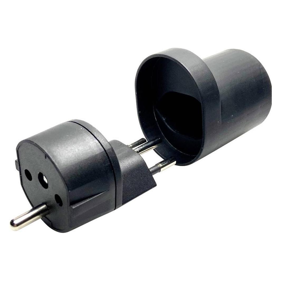 Martin Kaiser 181/sw/1 Reiseadapter Fix-Adapter CH Typ 12/Schuko denzentraler S (181/sw/1)