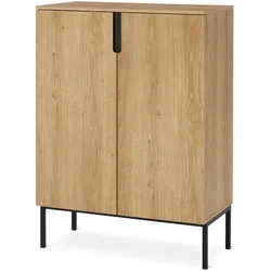 Tchibo - Highboard mit 2 Türen - 80x40x110cm - schwarz -