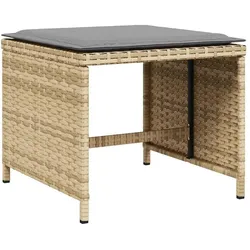 vidaXL, Gartentisch + Balkontisch, Layton (Glas) (165 x 165 x 73 cm)