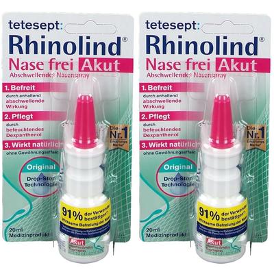Tetesept Rhinolind abschwellendes Nasenspray 2x 2x20 ml