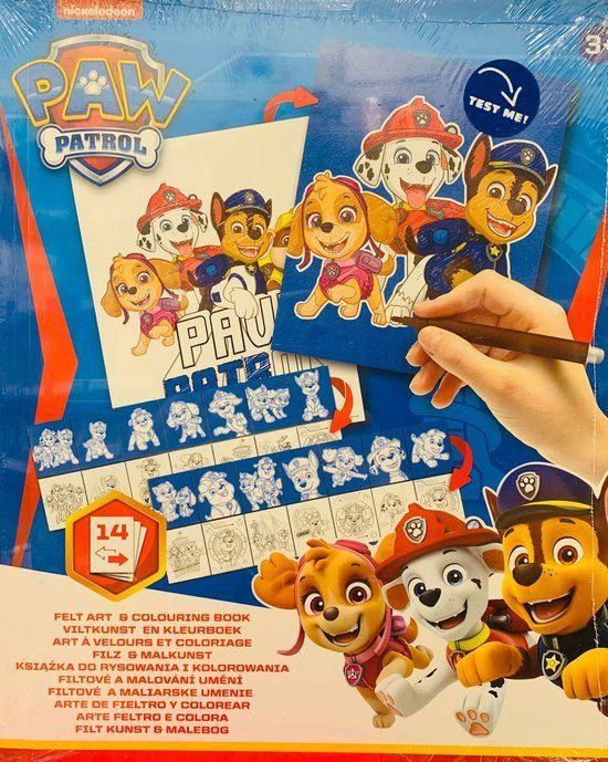 Nickelodeon PAW Patrol Vilt kleurboek met 28 kleurplaten
